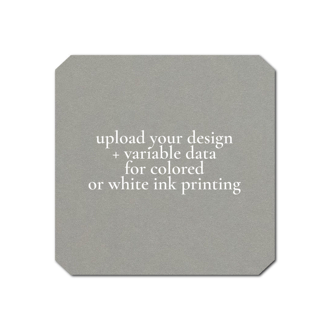 Individually Personalized Wedding Prints on Diecut Cardstock - Shape S53