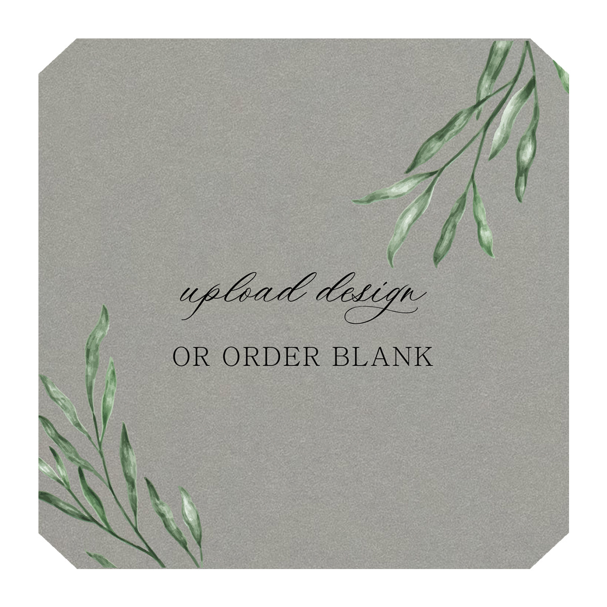 Custom Wedding Prints on Diecut Shaped Cardstock | Shape S53