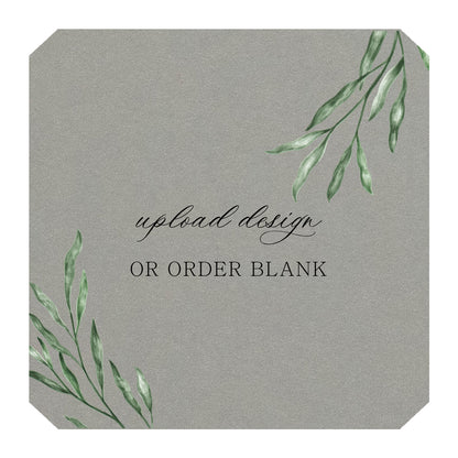 Custom Wedding Prints on Diecut Shaped Cardstock | Shape S53