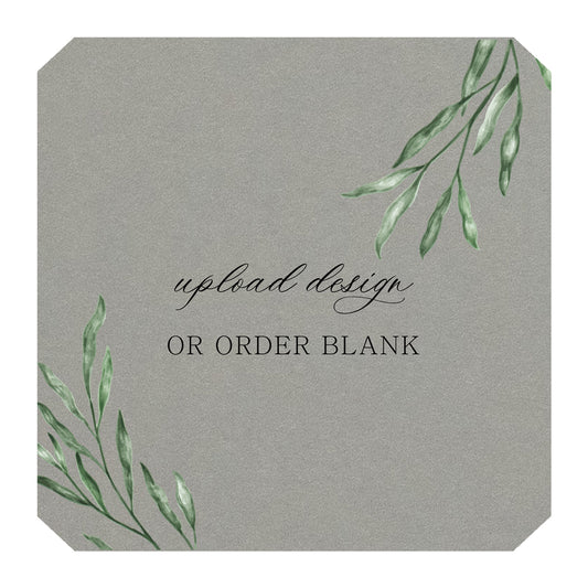 Custom Wedding Prints on Diecut Shaped Cardstock | Shape S53
