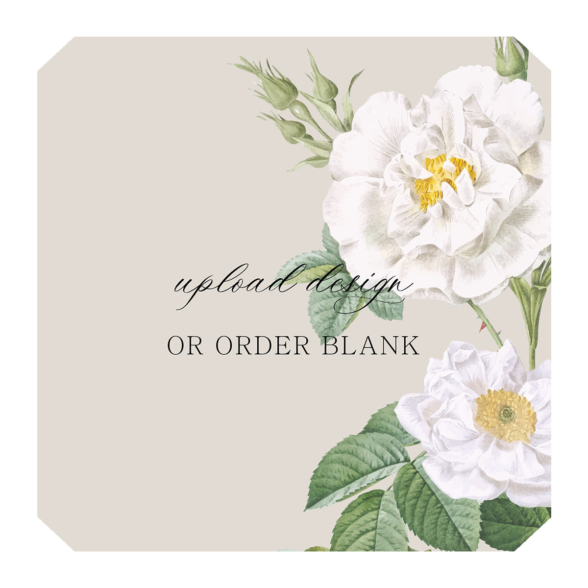 Custom Wedding Prints on Diecut Shaped Cardstock | Shape S53