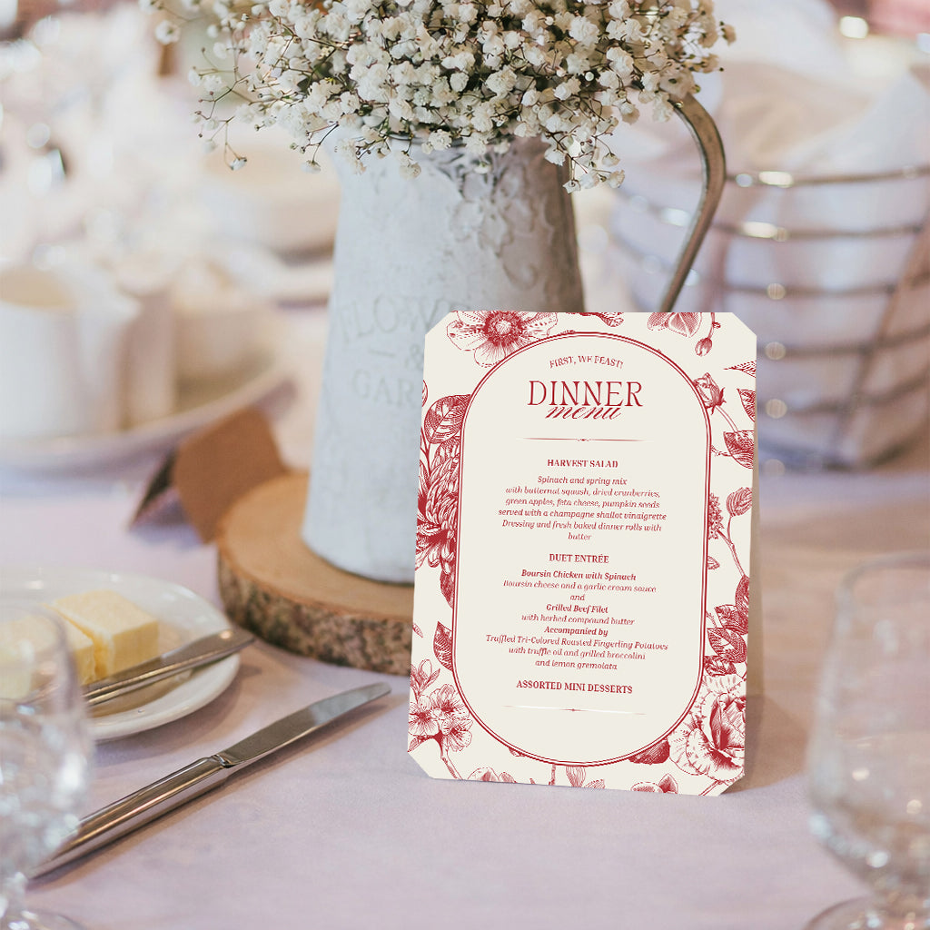 Personalized Wedding Cards | Fully Custom Print | Signature Shape S53