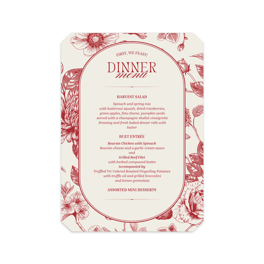 Personalized Wedding Cards | Fully Custom Print | Signature Shape S53
