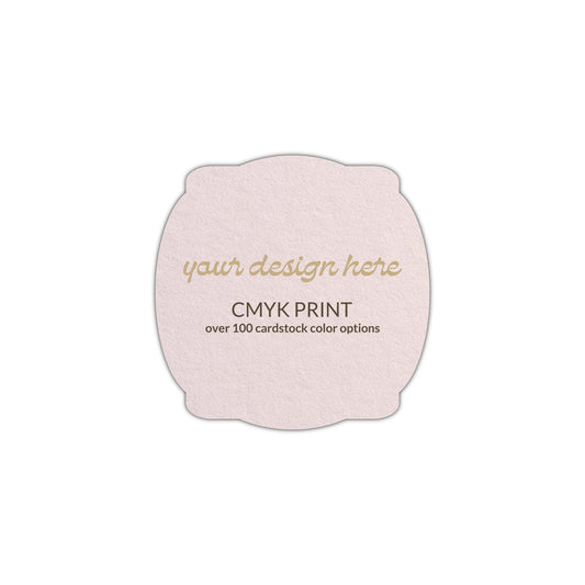 Shape S64 Diecut Card | CMYK Print | 2.25" x 2.25"