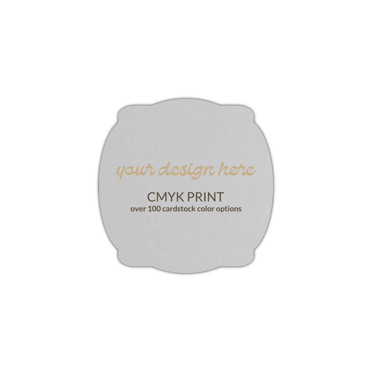 Shape S64 Diecut Card | CMYK Print | 7" x 7"