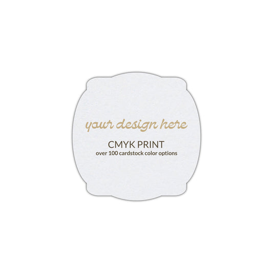 Shape S64 Diecut Card | CMYK Print | 2.75" x 2.75"