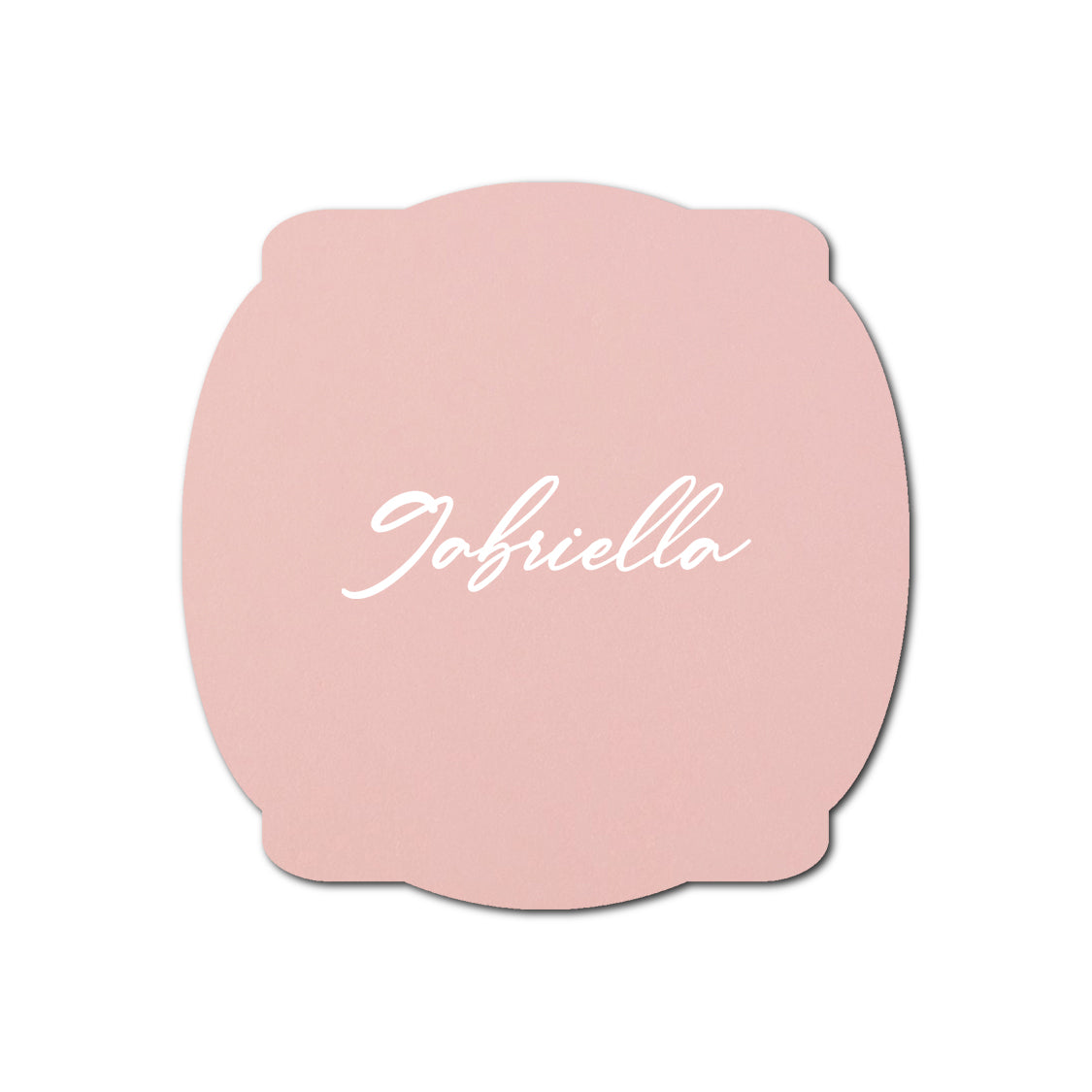Individually Personalized Wedding Prints on Diecut Cardstock - Shape S64