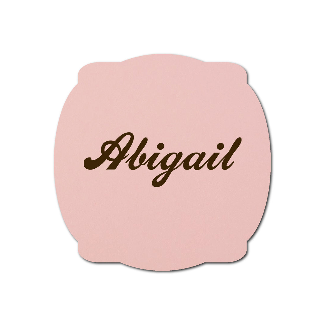 Individually Personalized Wedding Prints on Diecut Cardstock - Shape S64