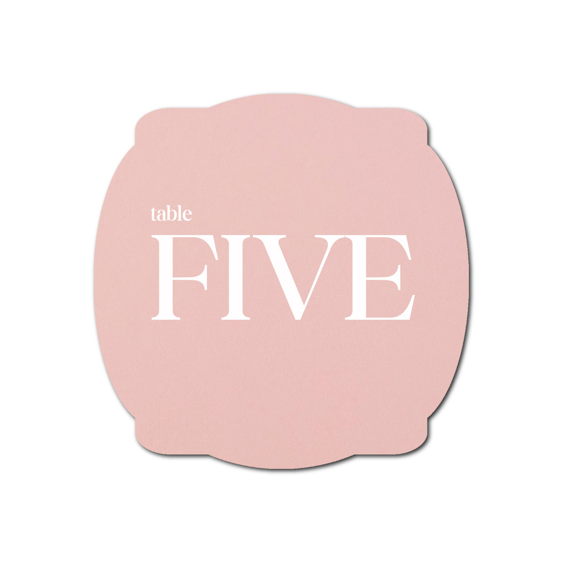 Individually Personalized Wedding Prints on Diecut Cardstock - Shape S64
