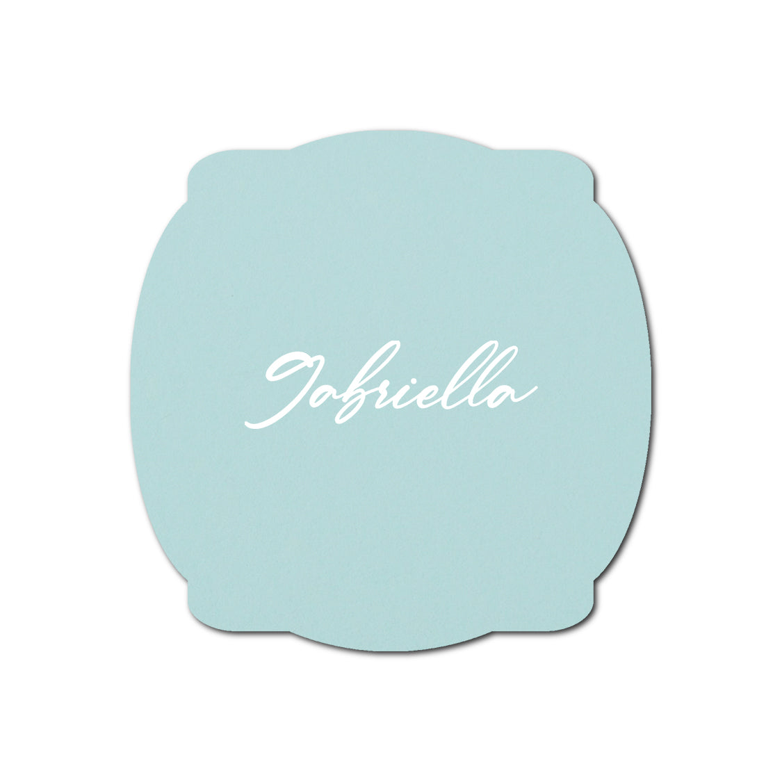 Individually Personalized Wedding Prints on Diecut Cardstock - Shape S64