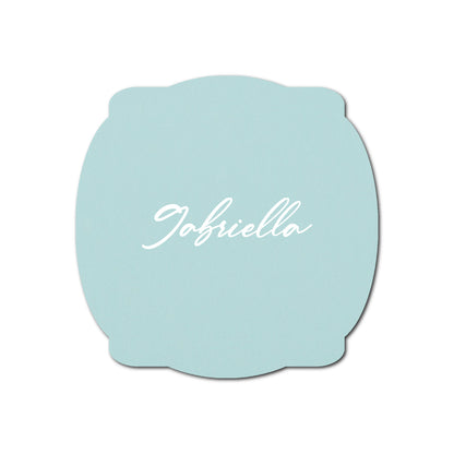 Individually Personalized Wedding Prints on Diecut Cardstock - Shape S64