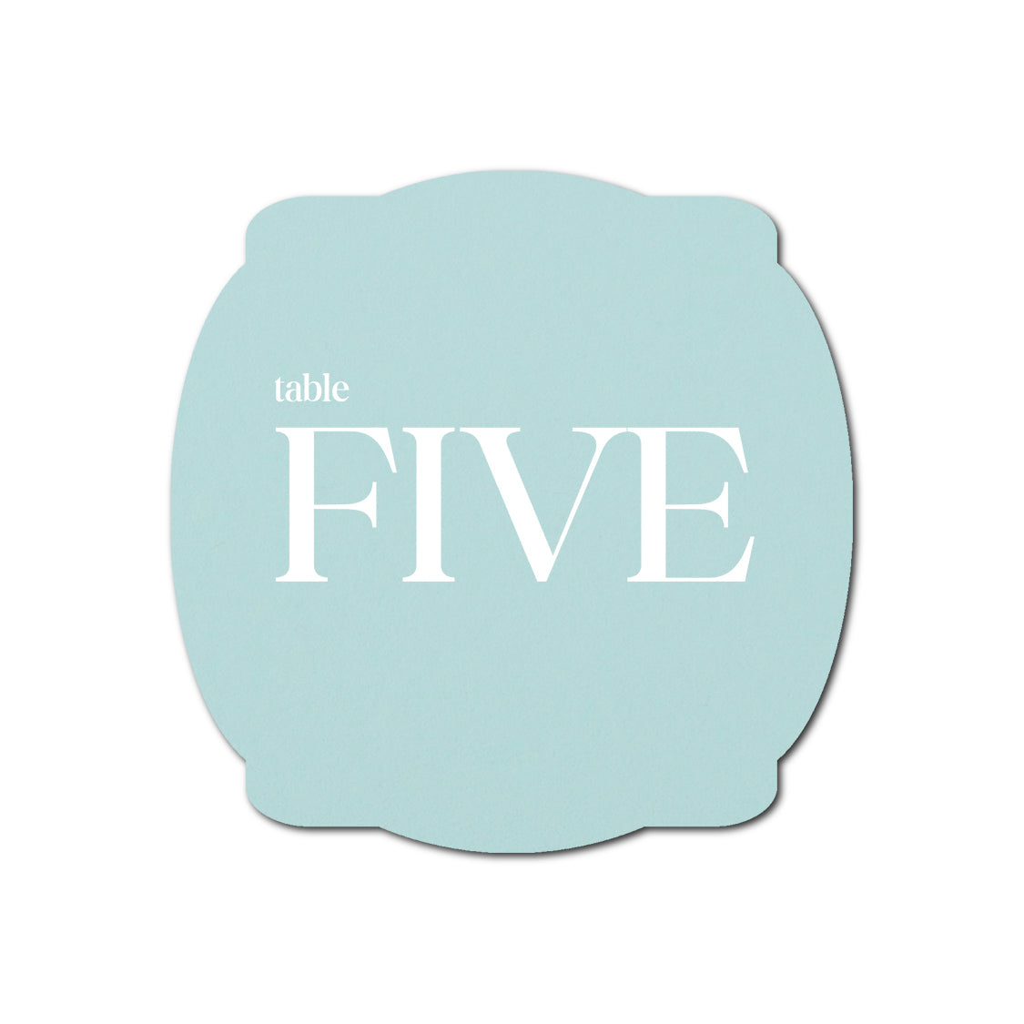 Individually Personalized Wedding Prints on Diecut Cardstock - Shape S64