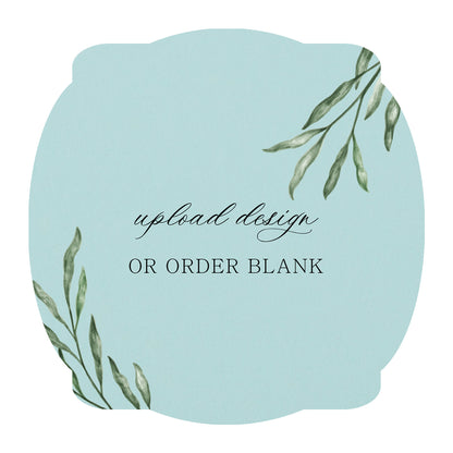 Custom Wedding Prints on Diecut Shaped Cardstock | Shape S64