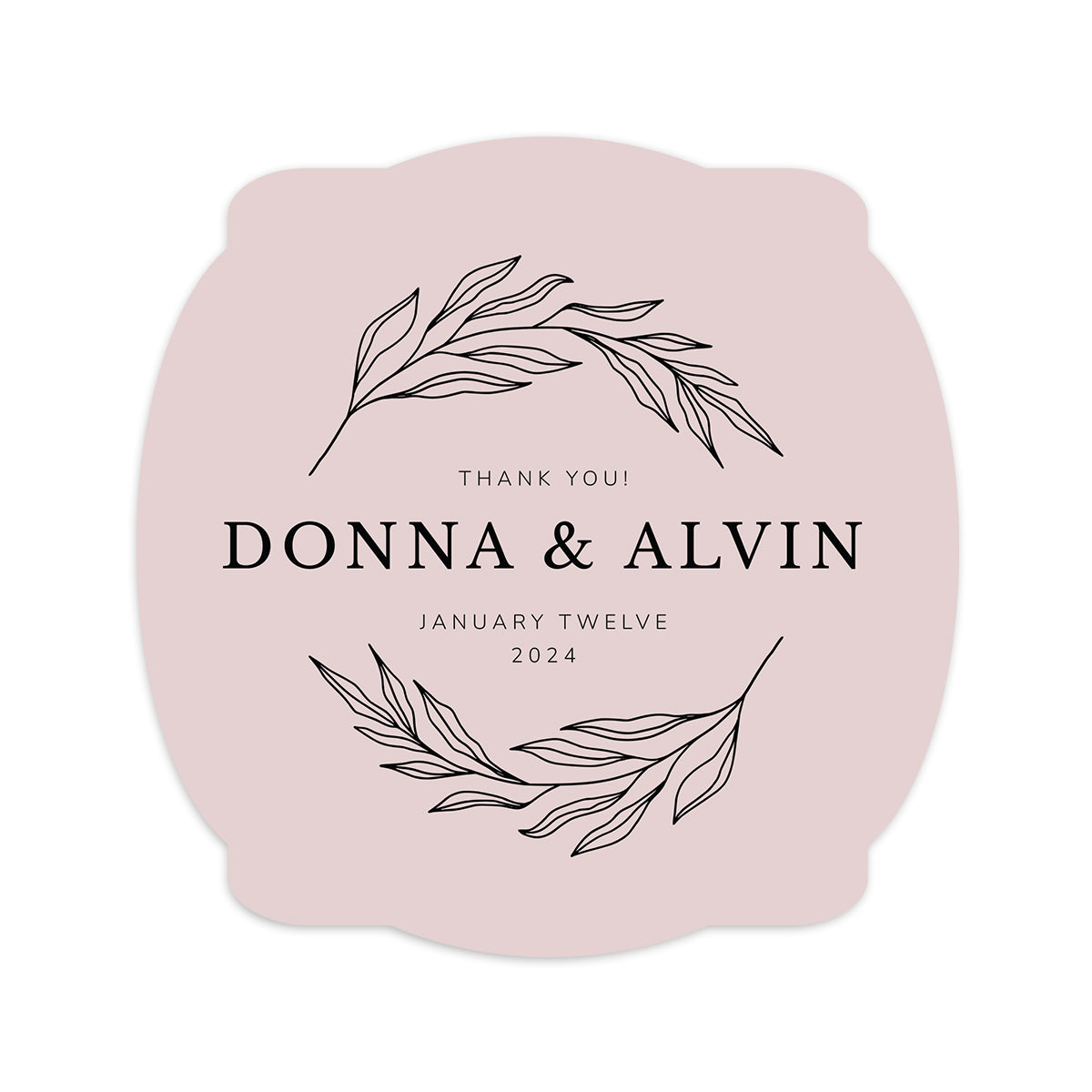 Personalized Wedding Cards | Fully Custom Print | Signature Shape SS64
