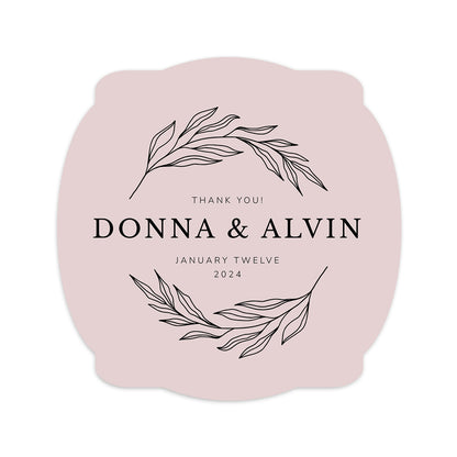 Personalized Wedding Cards | Fully Custom Print | Signature Shape SS64