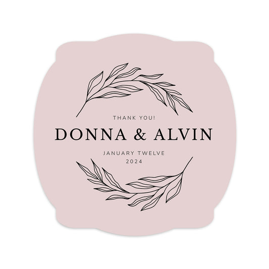 Personalized Wedding Cards | Fully Custom Print | Signature Shape SS64
