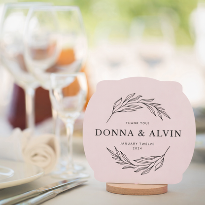 Personalized Wedding Cards | Fully Custom Print | Signature Shape SS64