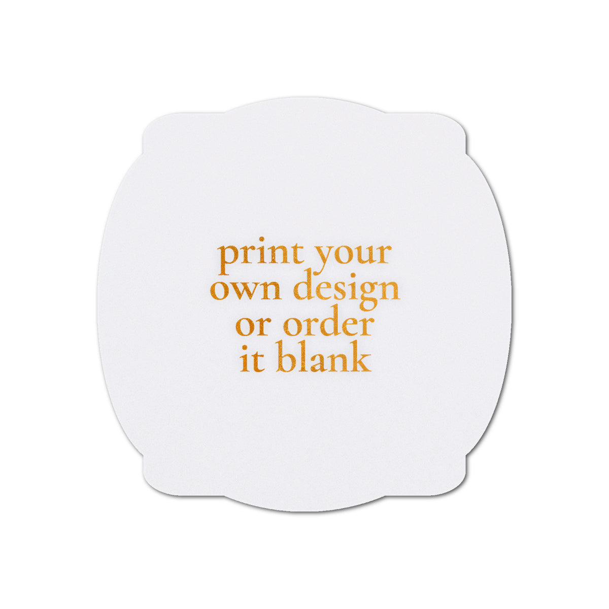 Custom Wedding Prints on Diecut Shaped Cardstock | Shape S64