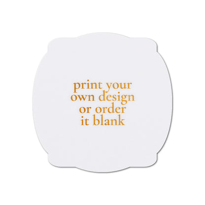 Custom Wedding Prints on Diecut Shaped Cardstock | Shape S64