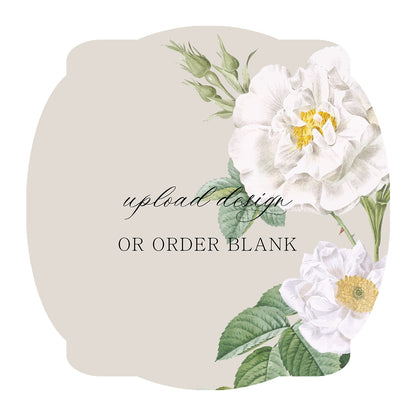 Custom Wedding Prints on Diecut Shaped Cardstock | Shape S64