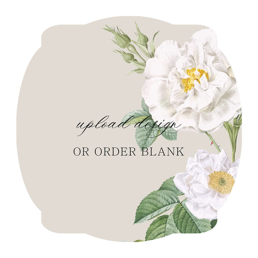 Custom Wedding Prints on Diecut Shaped Cardstock | Shape S64