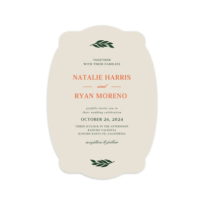 Personalized Wedding Cards | Fully Custom Print | Signature Shape S64