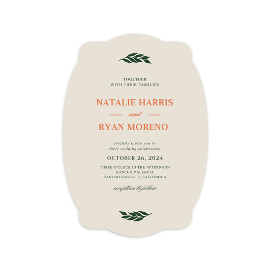Personalized Wedding Cards | Fully Custom Print | Signature Shape S64