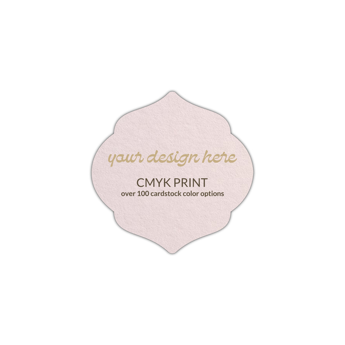 Shape S7 Diecut Card | CMYK Print | 6" x 6"