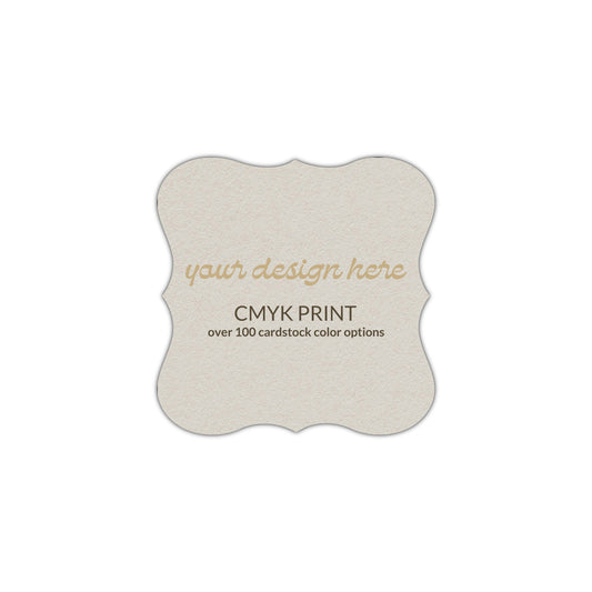 Shape S70 Diecut Card | CMYK Print | 2.5" x 2.5"