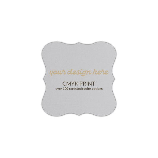 Shape S70 Diecut Card | CMYK Print | 2" x 2"