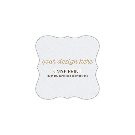 Shape S70 Diecut Card | CMYK Print | 3" x 3"