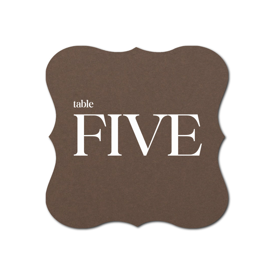 Individually Personalized Wedding Prints on Diecut Cardstock - Shape S70