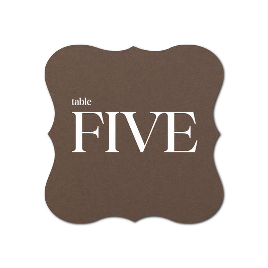 Individually Personalized Wedding Prints on Diecut Cardstock - Shape S70