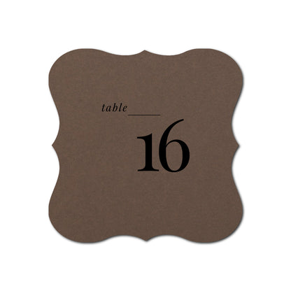 Individually Personalized Wedding Prints on Diecut Cardstock - Shape S70