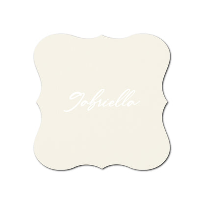 Individually Personalized Wedding Prints on Diecut Cardstock - Shape S70