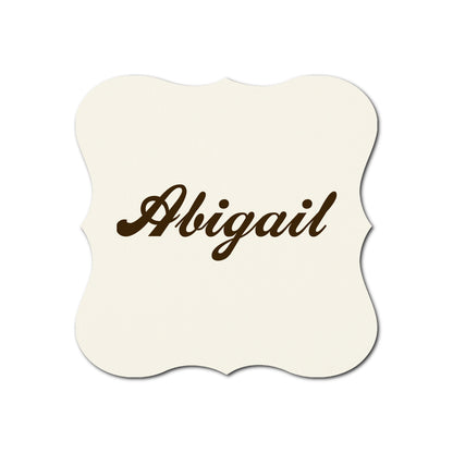 Individually Personalized Wedding Prints on Diecut Cardstock - Shape S70