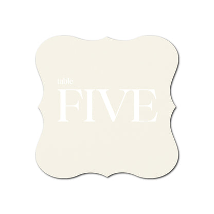 Individually Personalized Wedding Prints on Diecut Cardstock - Shape S70