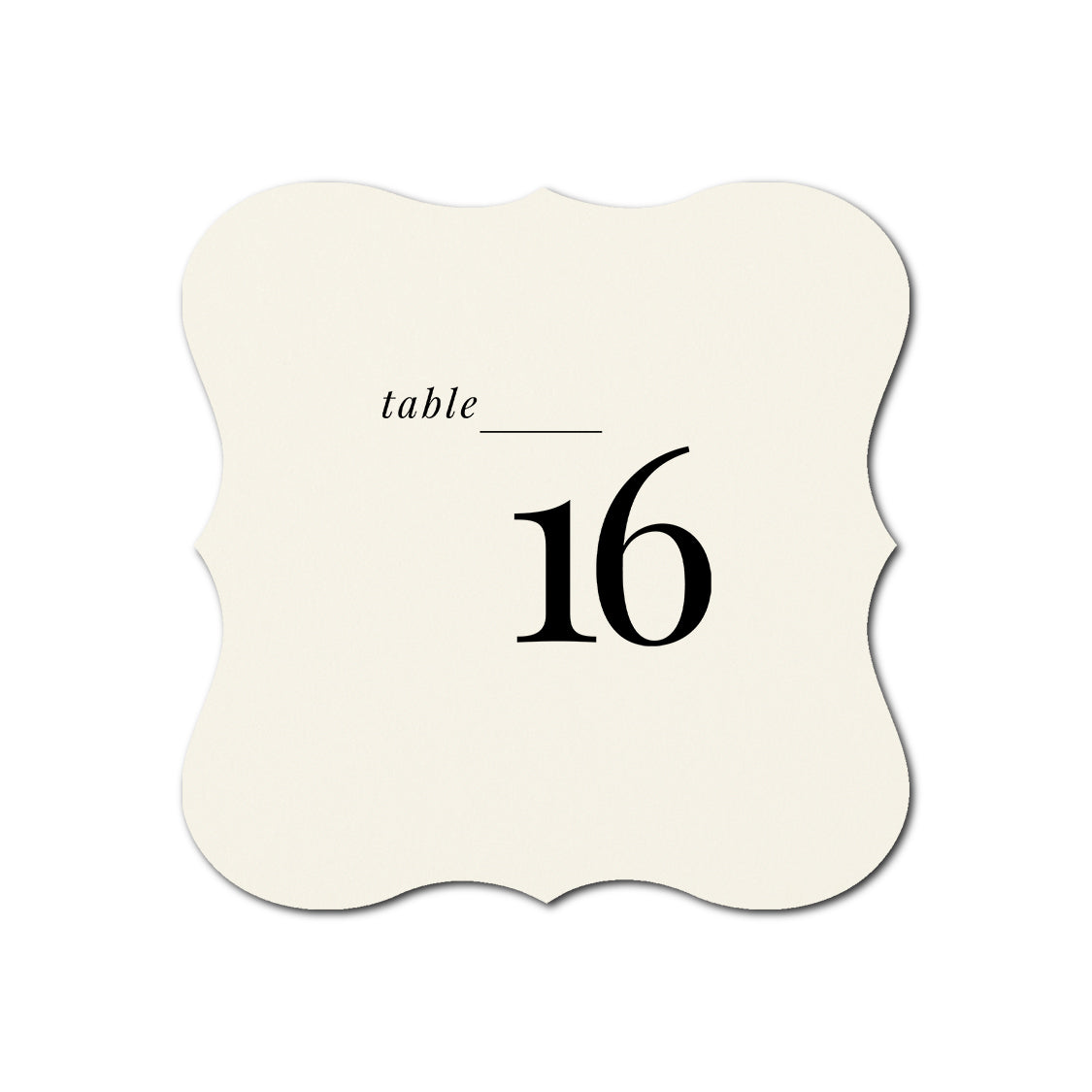 Individually Personalized Wedding Prints on Diecut Cardstock - Shape S70
