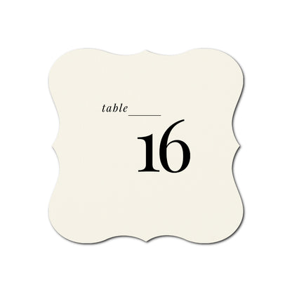 Individually Personalized Wedding Prints on Diecut Cardstock - Shape S70