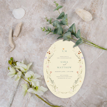 Personalized Wedding Cards | Fully Custom Print | Signature Shape S72