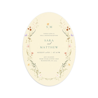 Personalized Wedding Cards | Fully Custom Print | Signature Shape S72
