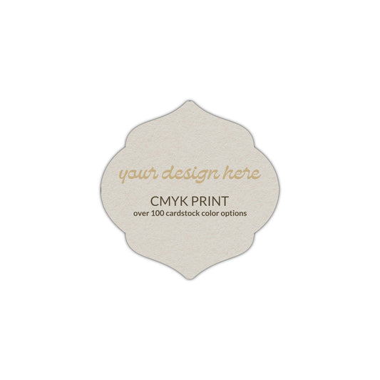 Shape S7 Diecut Card | CMYK Print | 2.5" x 2.5"