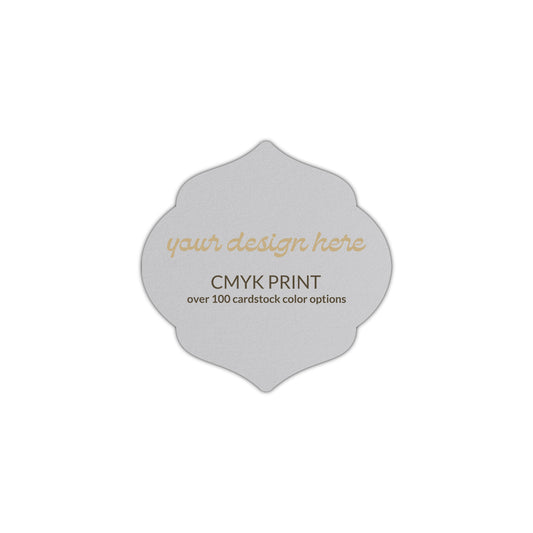 Shape S7 Diecut Card | CMYK Print | 2" x 2"