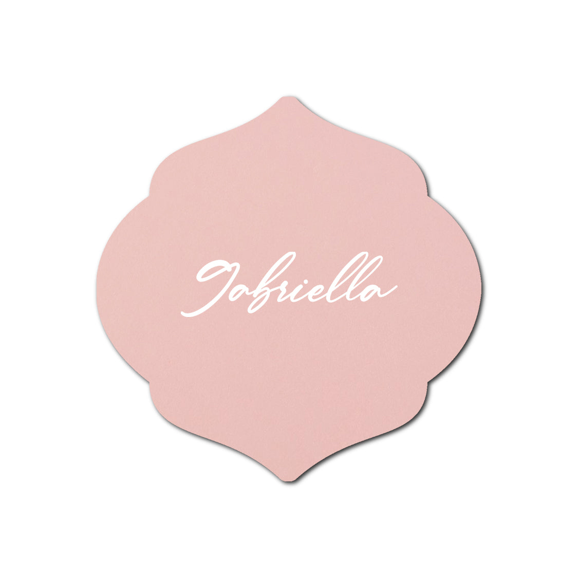 Individually Personalized Wedding Prints on Diecut Cardstock - Shape S7