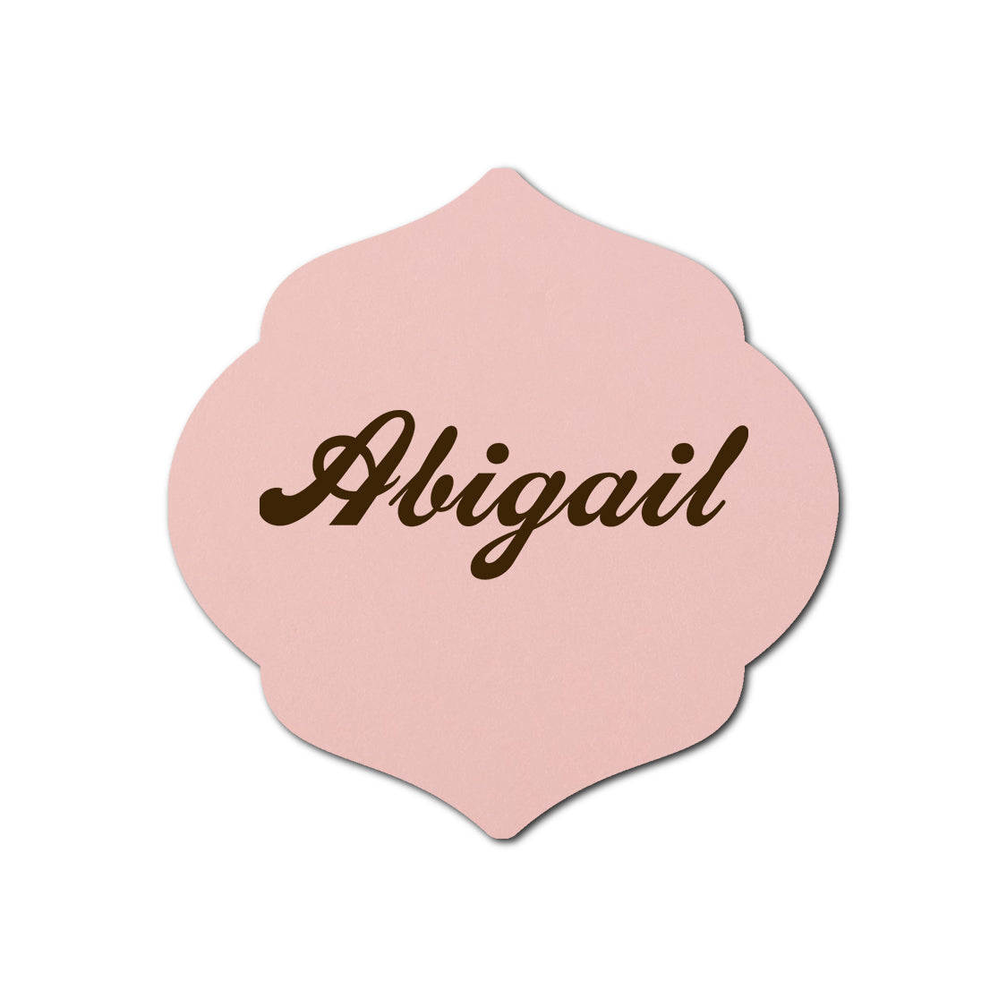 Individually Personalized Wedding Prints on Diecut Cardstock - Shape S7
