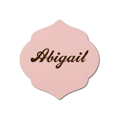 Individually Personalized Wedding Prints on Diecut Cardstock - Shape S7