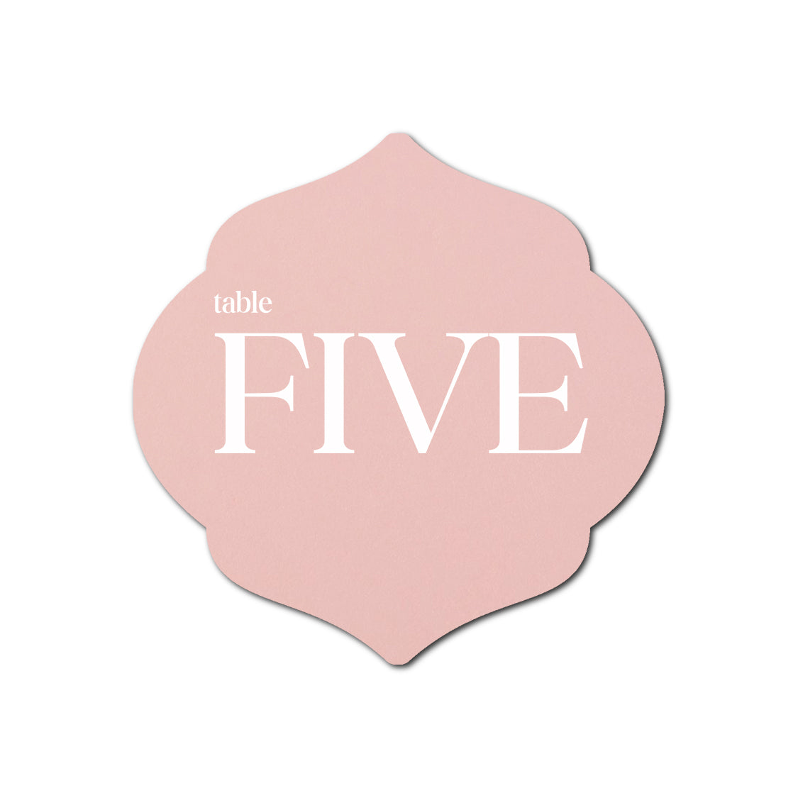 Individually Personalized Wedding Prints on Diecut Cardstock - Shape S7