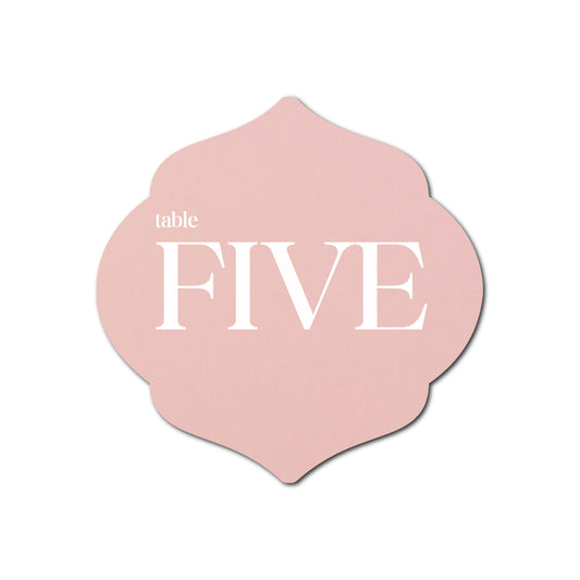 Individually Personalized Wedding Prints on Diecut Cardstock - Shape S7