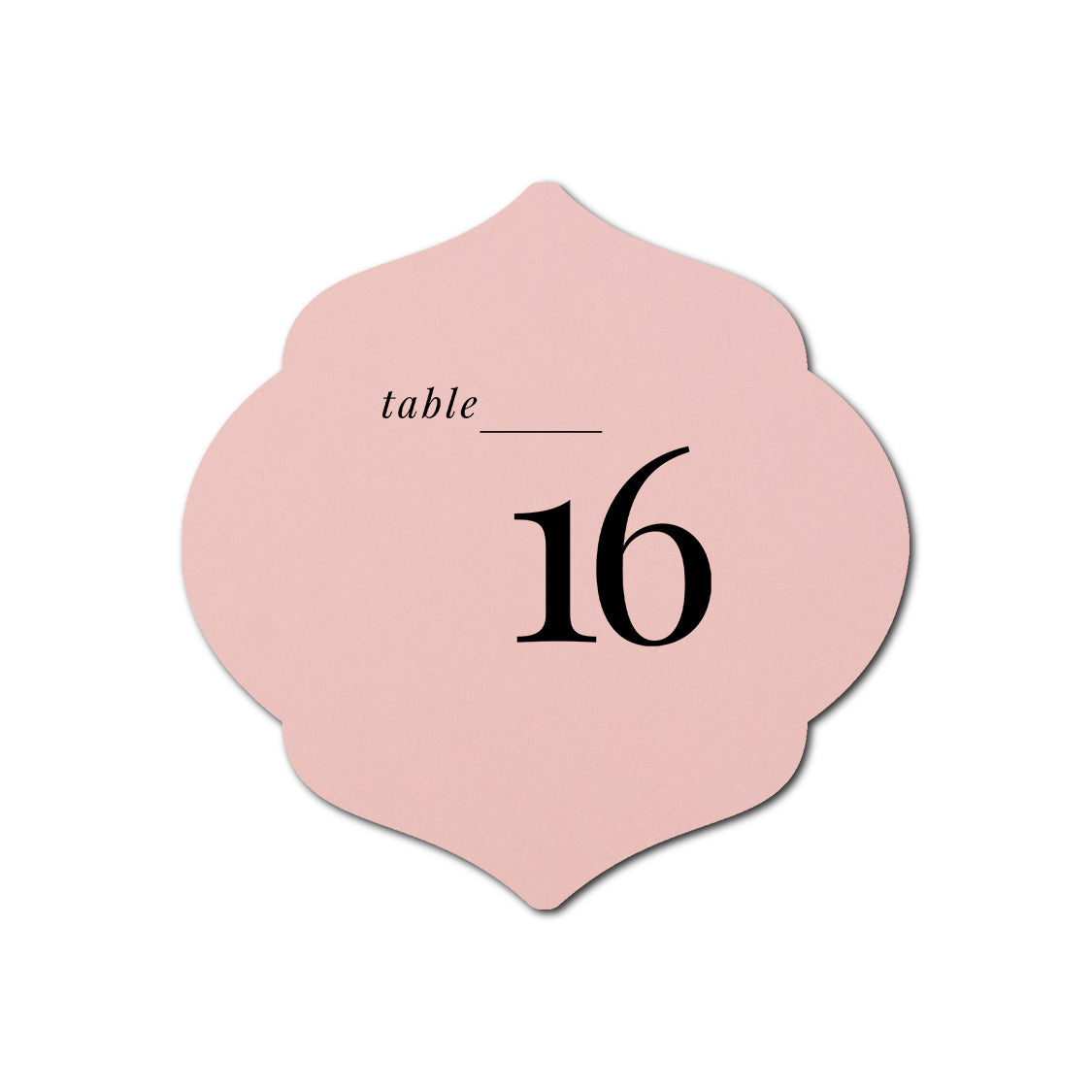Individually Personalized Wedding Prints on Diecut Cardstock - Shape S7