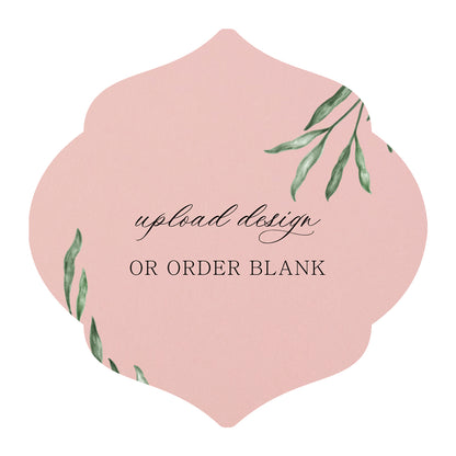 Custom Wedding Prints on Diecut Shaped Cardstock | Shape S7